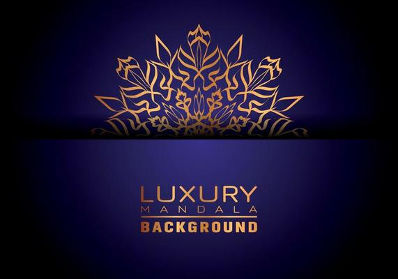 Luxury ornamental mandala logo background, arabesque style.