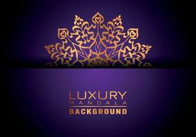 Luxury ornamental mandala logo background, arabesque style. vector