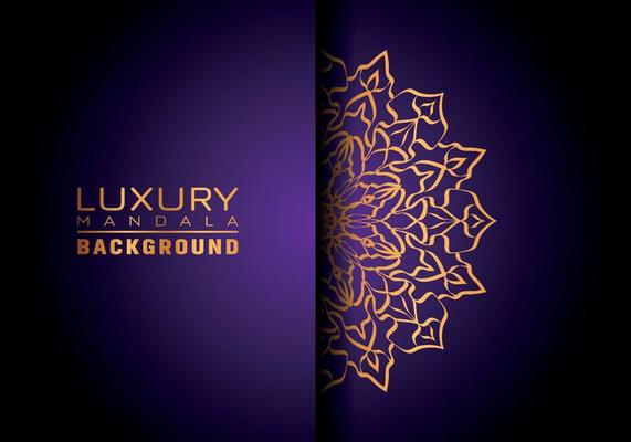 Luxury ornamental mandala logo background, arabesque style.