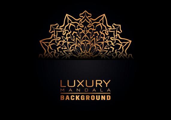 Luxury ornamental mandala logo background, arabesque style.