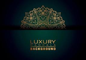 Luxury ornamental mandala logo background, arabesque style. vector