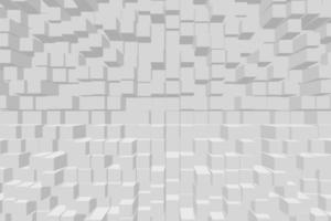 White Background With Abstract Cubes vector