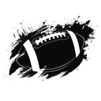 American football ball, great design for any purposes. Abstract background. Graphic element vector. Dark grunge background vector