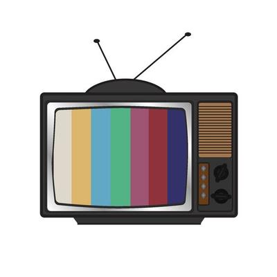 illustration of retro tv Vintage icon for screen wallpaper design. illustration. Isolated . Communication icon symbol. Communication icon set. Interior design. Communication concept.