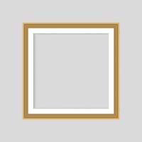 marco de oro realista aislado sobre fondo gris. perfecto para sus presentaciones. ilustración vectorial vector