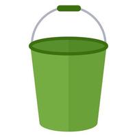 Bucket for cleaning on a white background. Vector illustration.