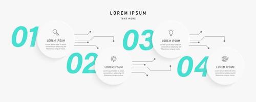 Vector Infographic label design template with icons and 4 options or steps. Can be used for process diagram, presentations, workflow layout, banner, flow chart, info graph.