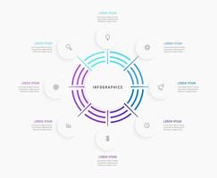 Vector Infographic label design template with icons and 8 options or steps. Can be used for process diagram, presentations, workflow layout, banner, flow chart, info graph.