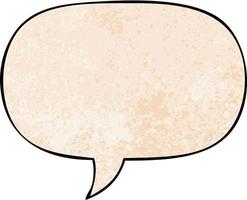 cartoon speech bubble in retro texture style and speech bubble in retro texture style vector