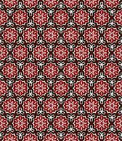 Seamless geometric pattern with flowers. Background vector