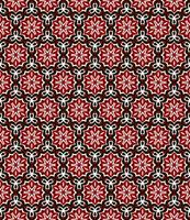 Seamless geometric pattern with flowers. Background vector