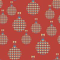 Seamless background with Christmas balls. Pattern. vector