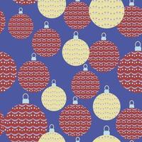 Seamless background with Christmas balls. Pattern. vector