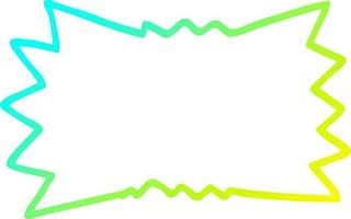 cold gradient line drawing cartoon bang vector