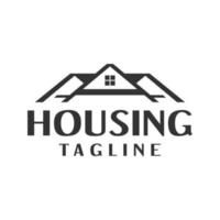 letter A forming a three house. good for any business related to housing or real estate. vector