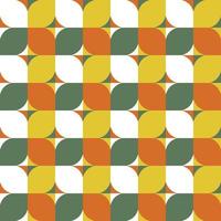 Modern geometric seamless pattern. Mid century style vector