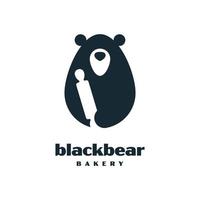 Black Bear Bakery vector