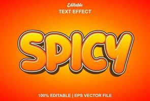 spicy orange text effect editable for promotions and logos.