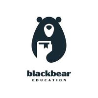 Black Bear Education vector