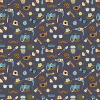 Seamless pattern for the holiday Father's Day. vector