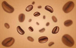 Realistic Coffee Beans vector