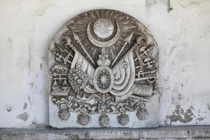 escudo de armas del imperio otomano en el palacio de topkapi, estambul, turquía foto