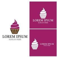 Cake icon and symbol template vector