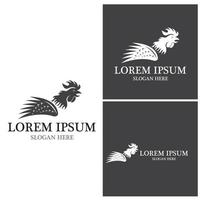 Rooster Logo Template vector