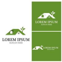 Building home nature logo  vector template