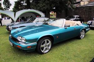 Oswestry in the UK in June 2022. A view of a Jaguar photo