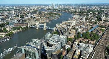 An aerial view of London photo