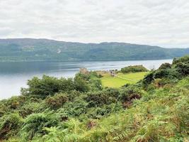 A view of Urquhart Castle in Scotland photo