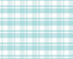 Plaid check patten in blue and white.Seamless fabric texture for print. vector