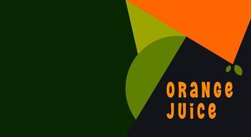 fondo abstracto del concepto de color de fruta naranja, banner, área de espacio de copia, diseño simple. color sólido vector