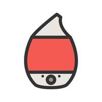 Air Humidifier Filled Line Icon vector