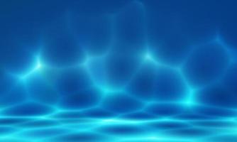 Deep blue sea with ripple shadow sunlight background. Nature and seascape ocean concept. 3D illustration rendering photo