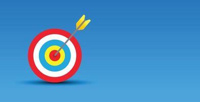 Shot at Target, Flat winner and success symbol design, vector design.