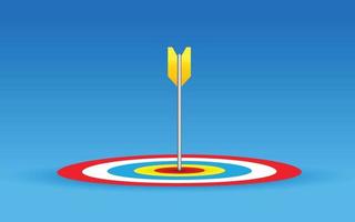 Shot at Target, Flat winner and success symbol design, vector design.