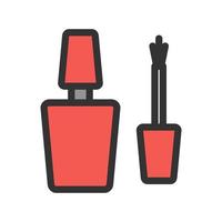 Nailpolish Filled Line Icon vector