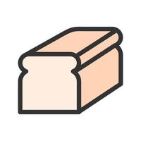 Bread Filled Line Icon vector