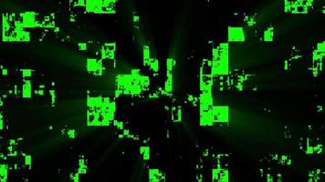 Shiny Green Cyber Tech Pattern Reveal and Fill Up Overlay