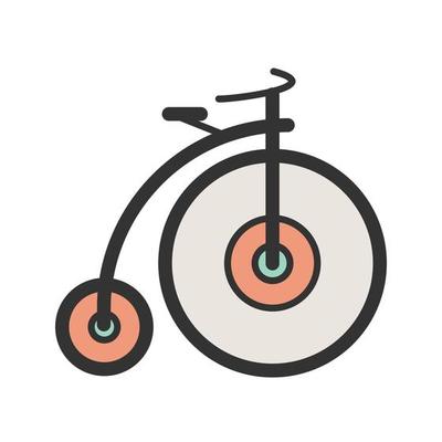 Bicycle II Filled Line Icon