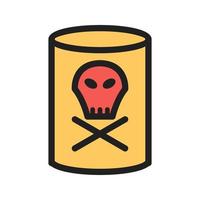 Dangerous Chemical Filled Line Icon vector