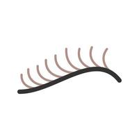 Eyelash Curler Filled Line Icon vector