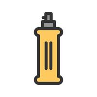 Spray Bottle Filled Line Icon vector