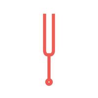 Musical Fork Filled Line Icon vector