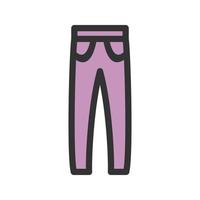 Warm Trousers Filled Line Icon vector