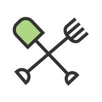 Farming Tools Filled Line Icon vector