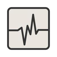 Earthquake Reading Filled Line Icon vector