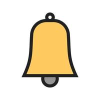 Bells Filled Line Icon vector